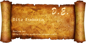 Ditz Eudoxia névjegykártya